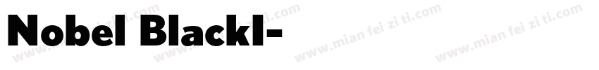 Nobel BlackI字体转换